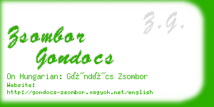 zsombor gondocs business card